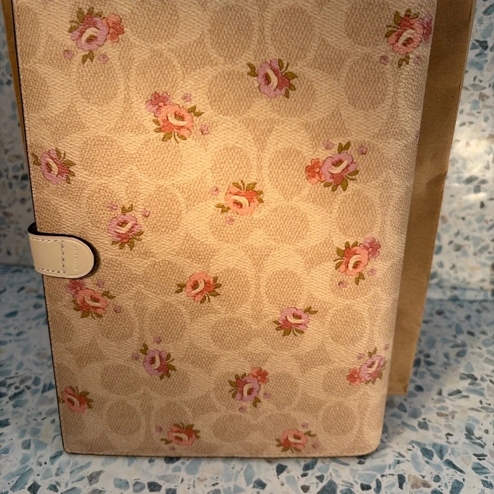 Coach Floral Signature Tab Zip Planner - Picture 2 of 5